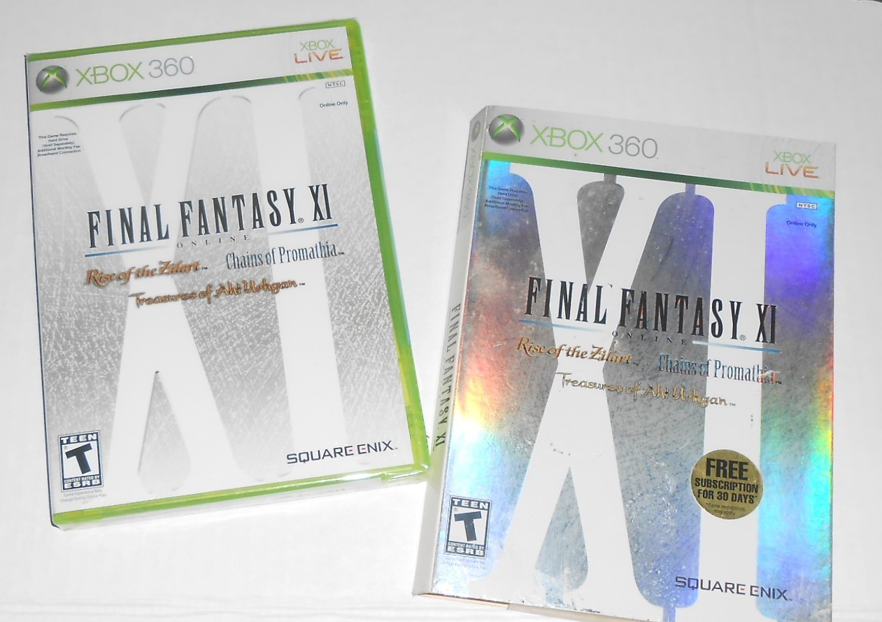 FINAL FANTASY XI SEALED XBOX 360 W/ Slipcover B163