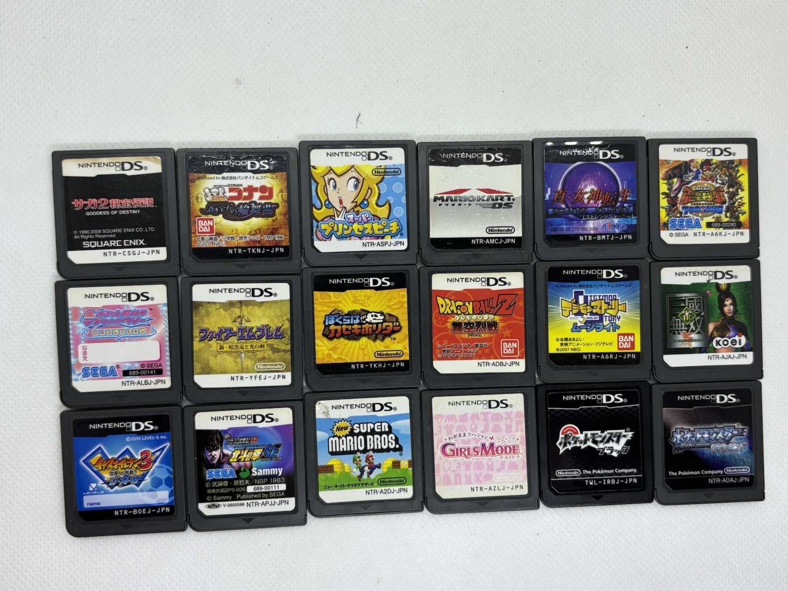 Nintendo DS Game Set Pokemon Black Dragon Ball Z and Other Japanese Version