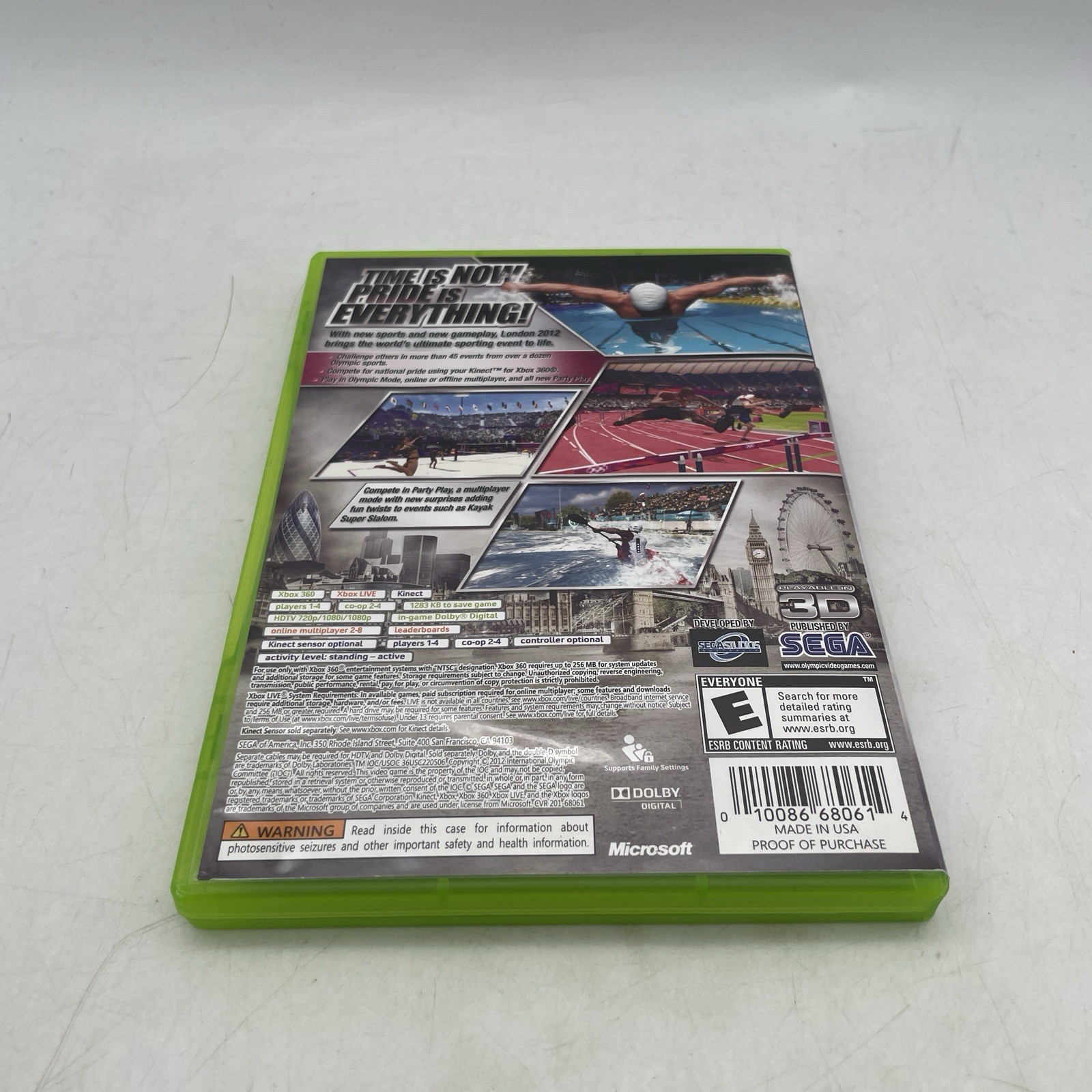 London 2012 Microsoft Xbox 360 Complete W/ Manual CIB Tested