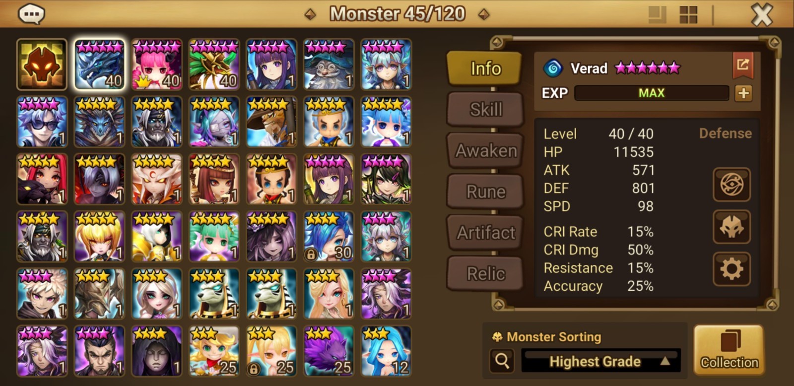 Summoners War Global Starter, Dark Specter Princess Velaska