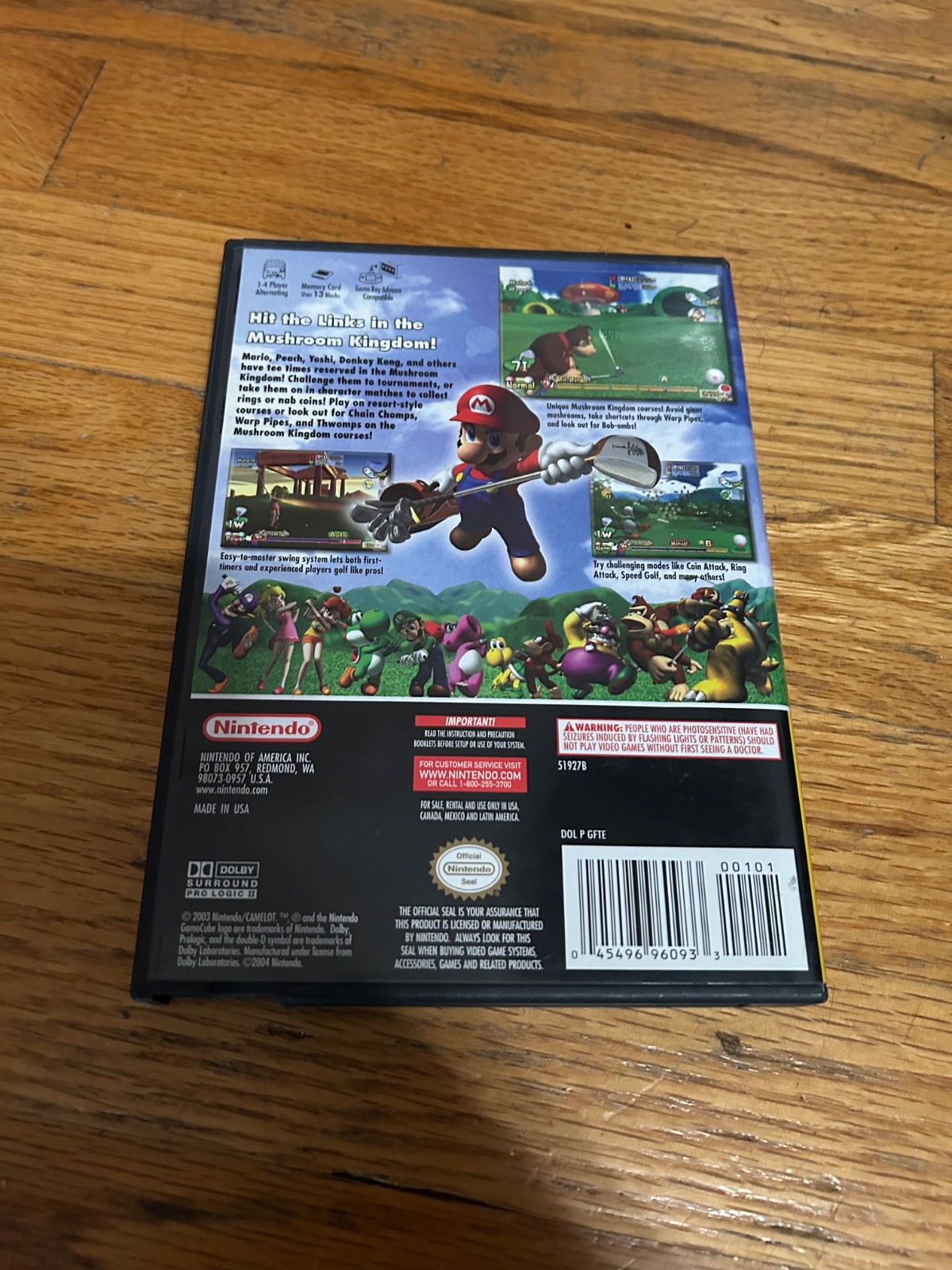 Mario Golf: Toadstool Tour – Nintendo GameCube – TESTED AND WORKING – CIB