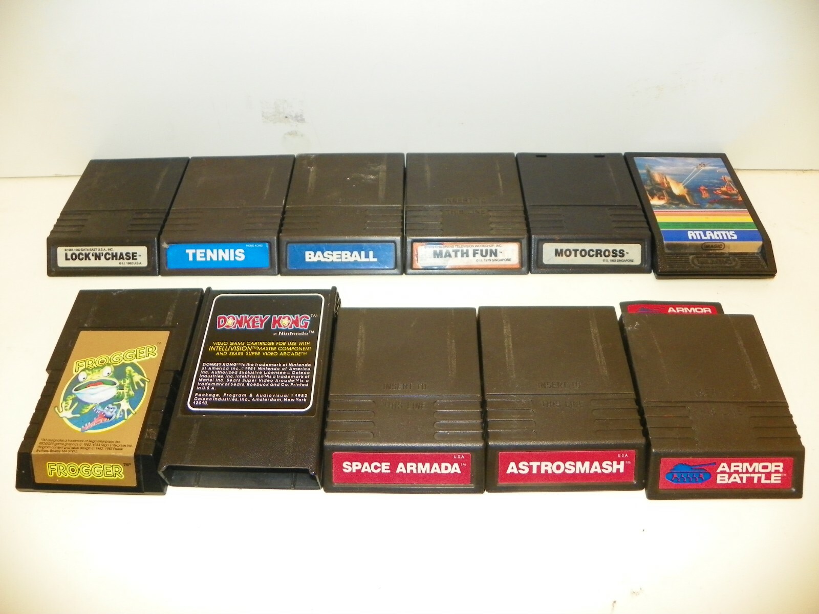 Intellivision Game Cartridges set of 11 Games