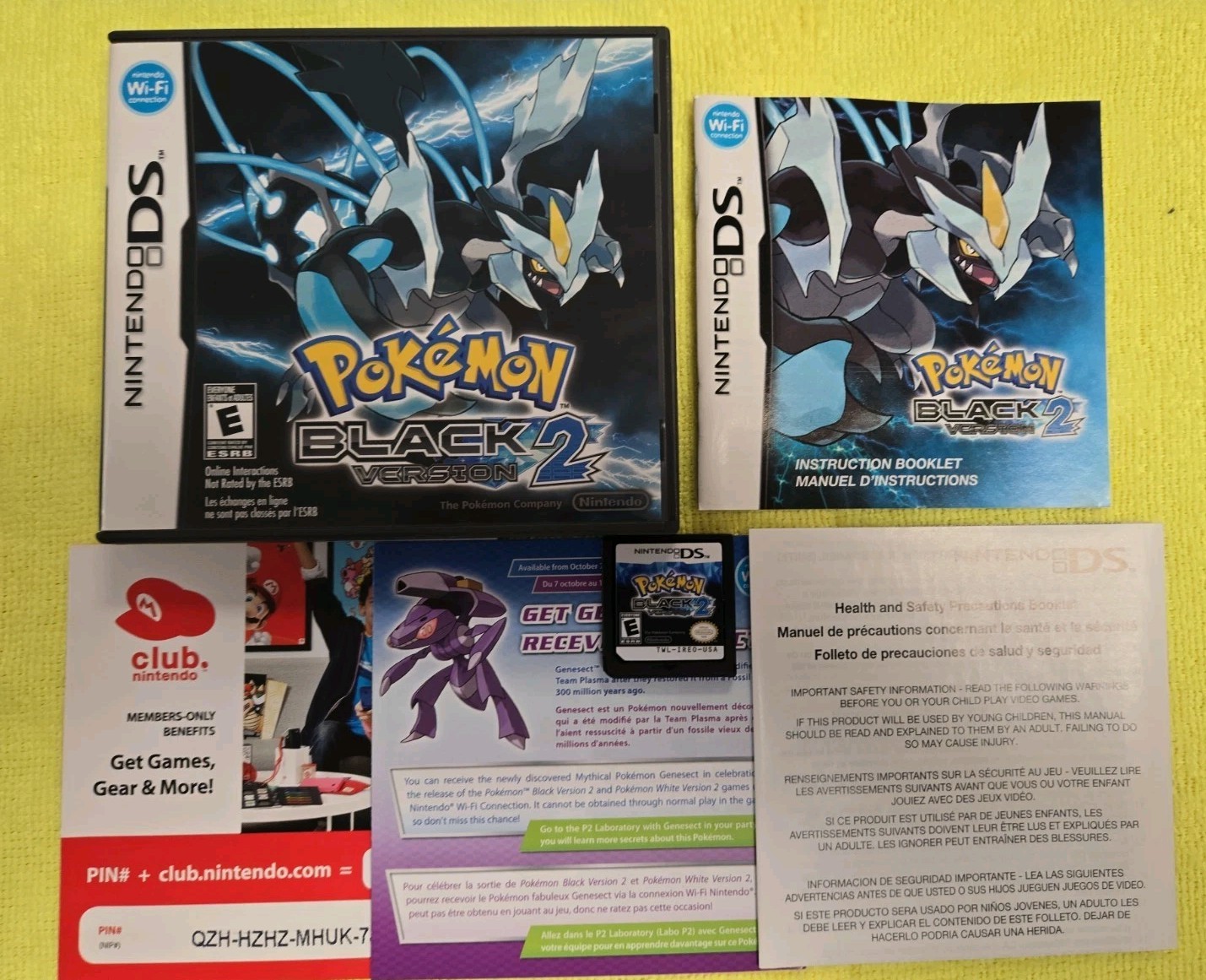 Pokemon: Black Version 2 (Nintendo DS, 2012) CIB Complete. Authentic. Tested.