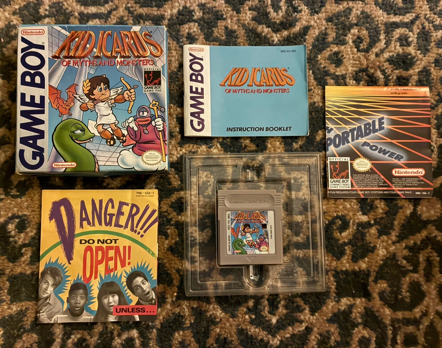 Kid Icarus Game Boy CIB+ Complete In Box Very Good W/ Posters Inserts Authentic