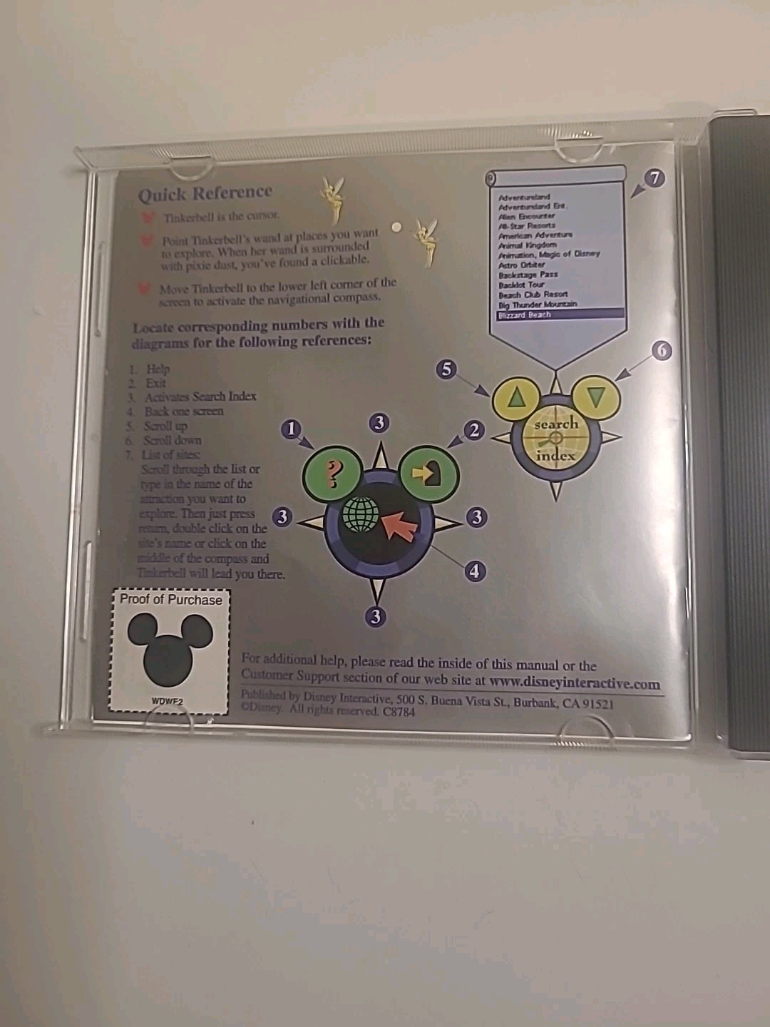 Walt Disney World Explorer Second Edition PC CD-ROM Program Handbook Software