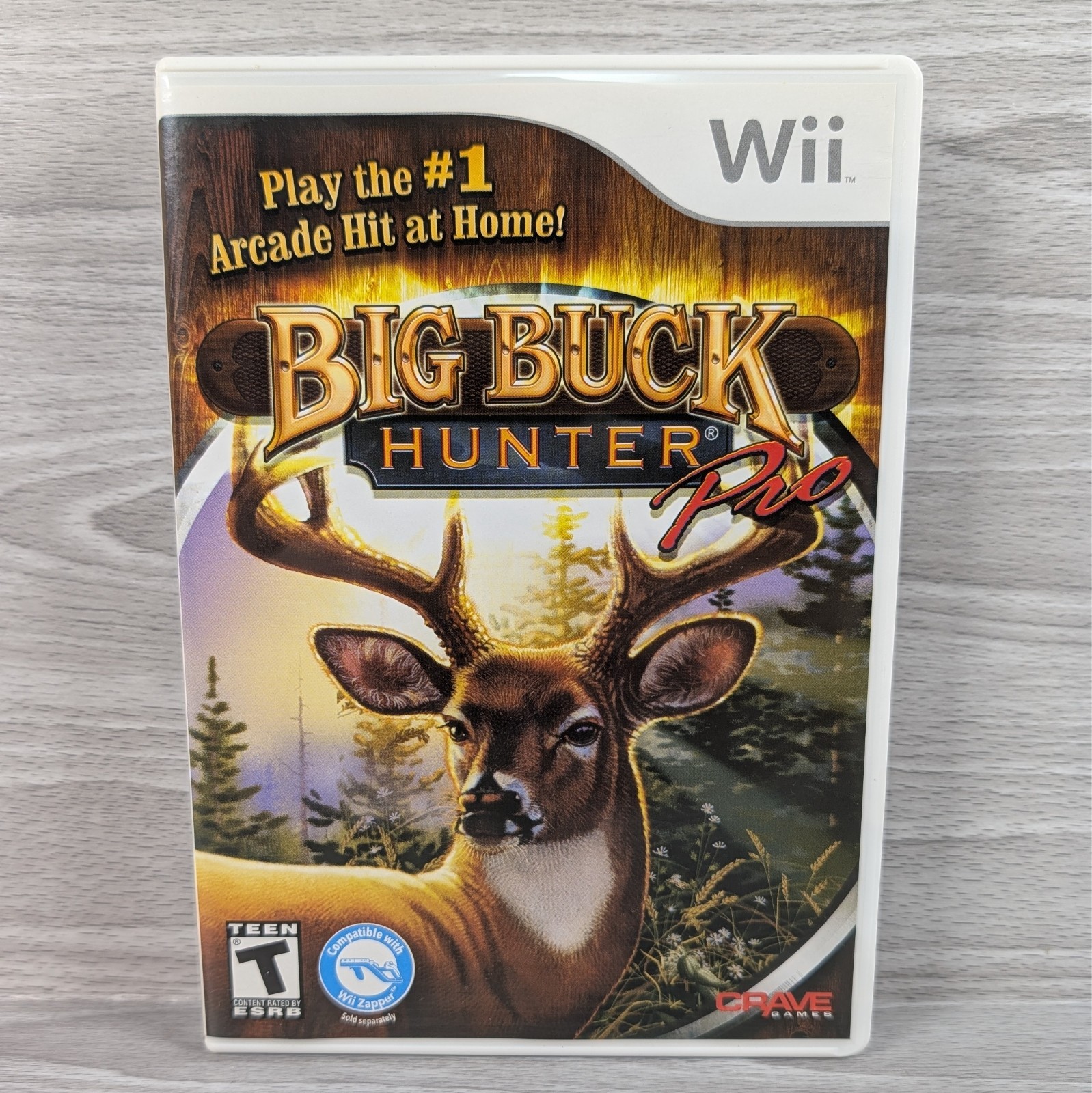 Big Buck Hunter Pro (Nintendo Wii, 2010) CIB, Complete, Tested & Works