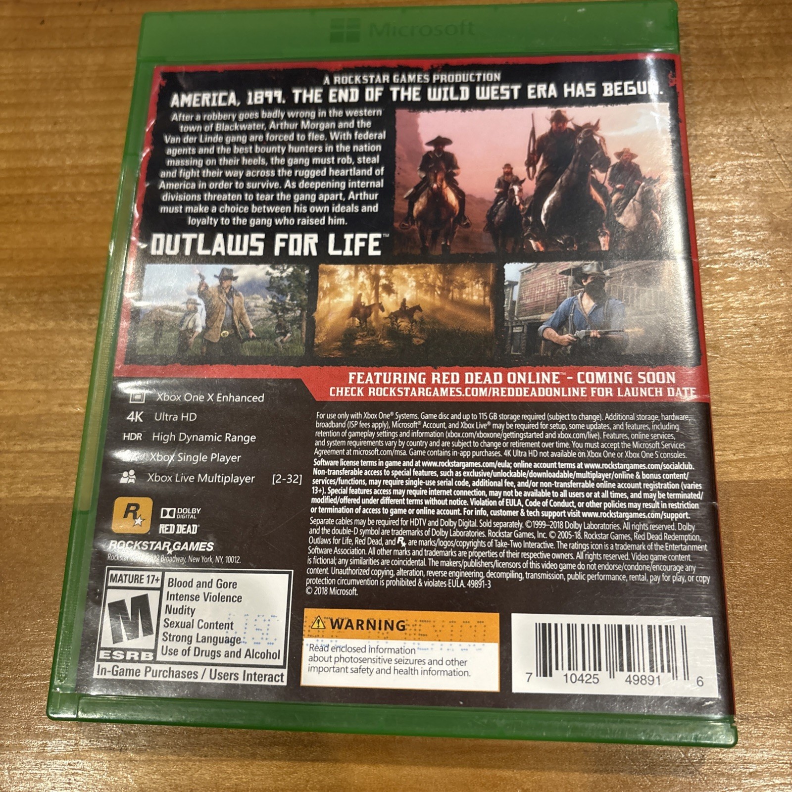 Red Dead Redemption 2 – Microsoft Xbox One M8