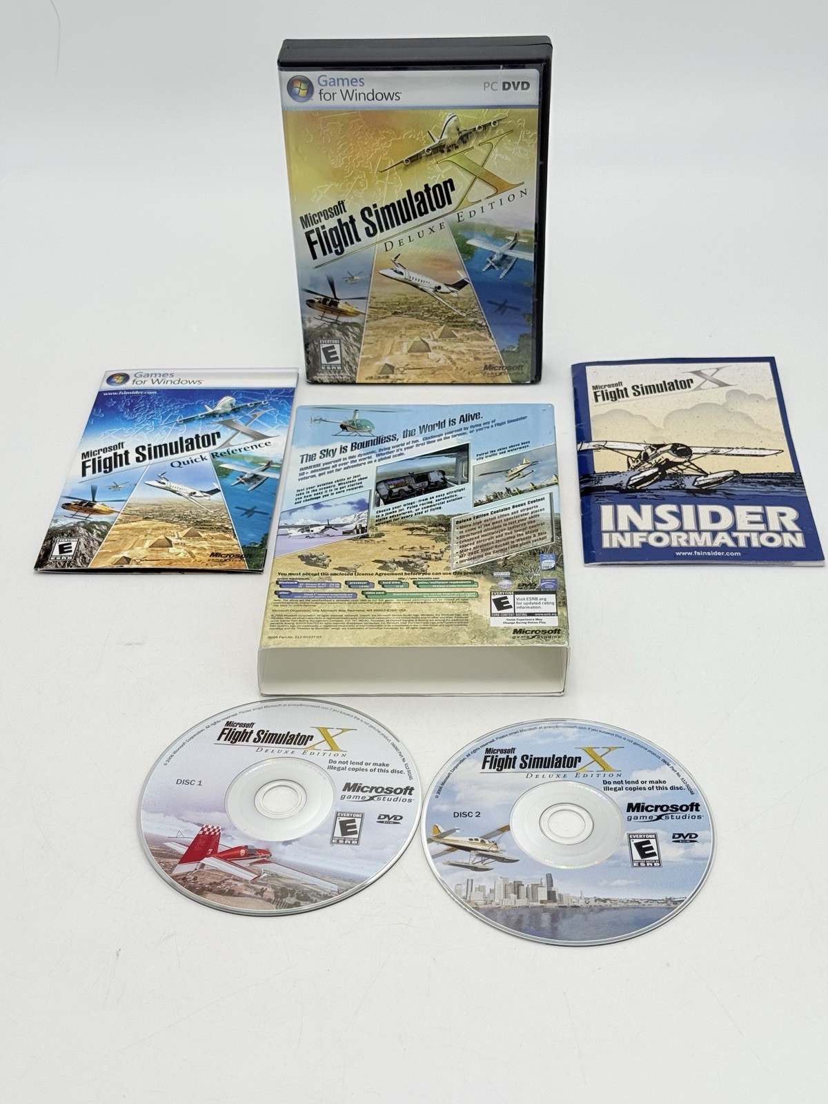 Microsoft Flight Simulator X: Deluxe Edition (PC, DVD 2006) Games For Windows