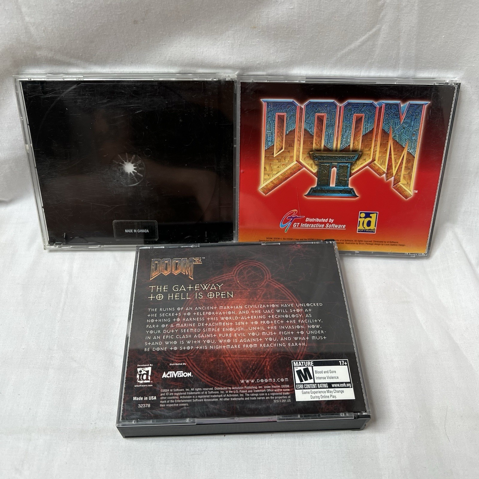 Doom Bundle (PC Computer Games) The Ultimate Doom, Doom 2, Doom 3 Lot Bundle id