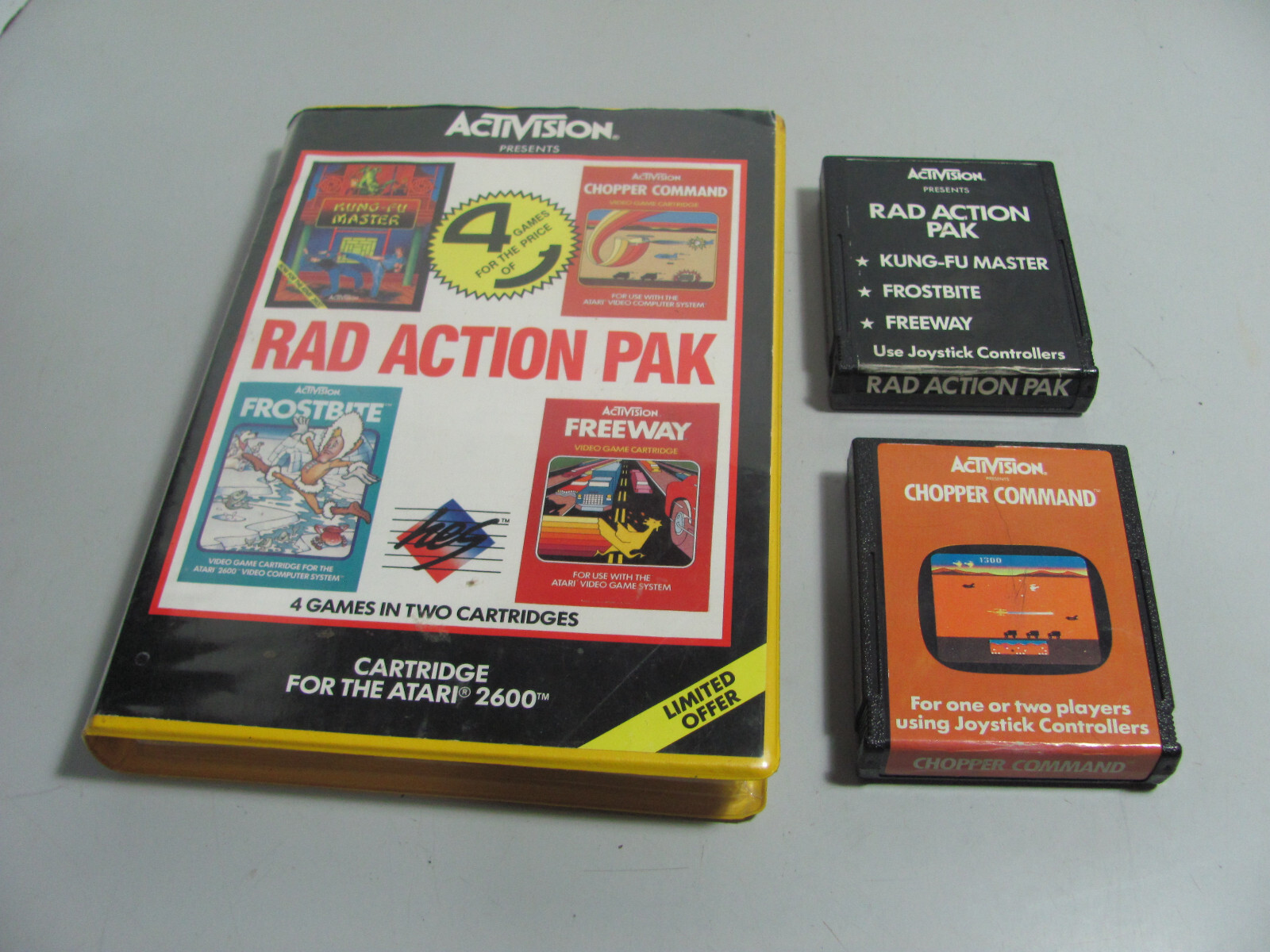 Rad Action Pak For Atari 2600 Great Selection Of Game’s Tested & Working