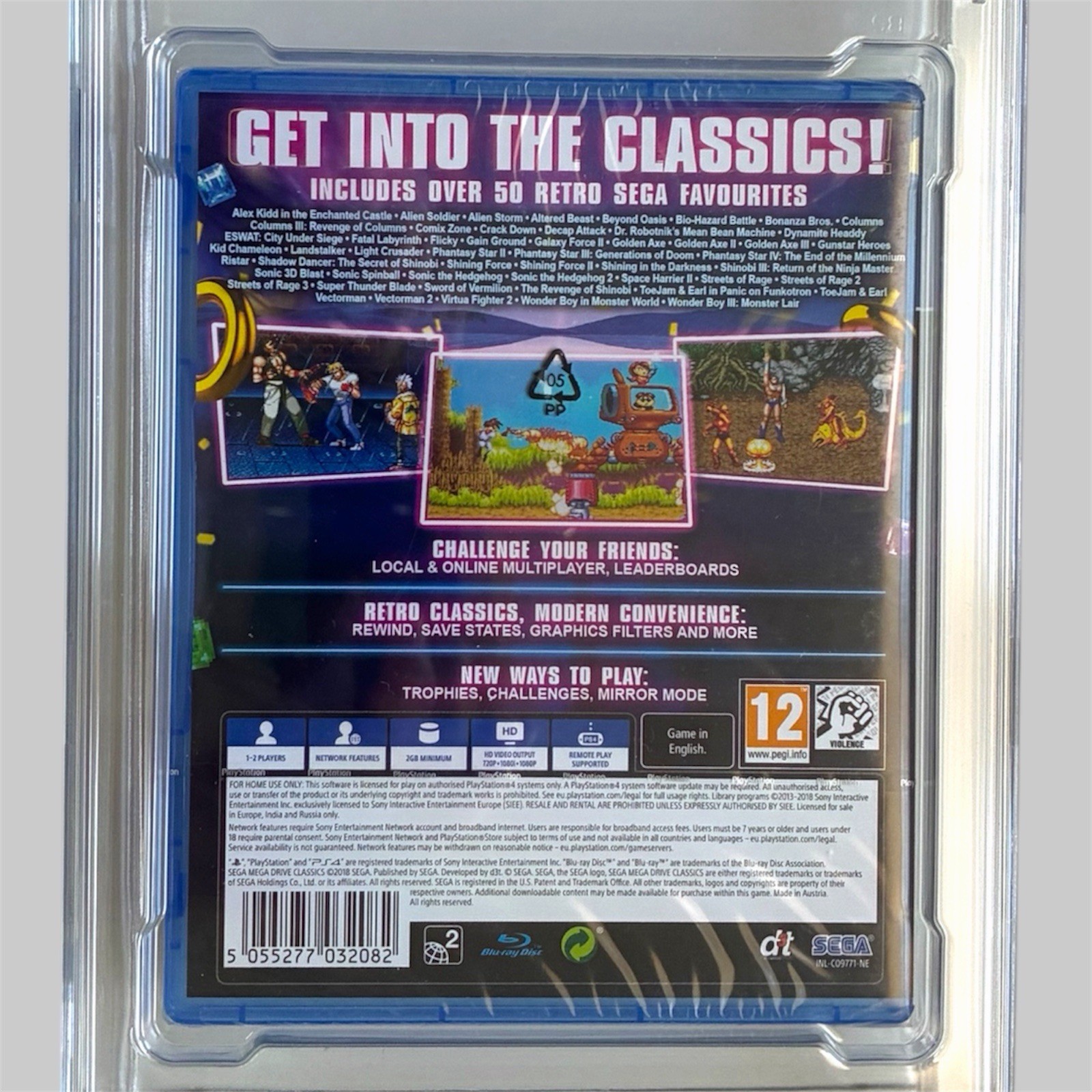 CGC 9.9 A+ Y-Fold Sega Mega Drive Classics PS4 PAL Sealed Cert# 1023716001