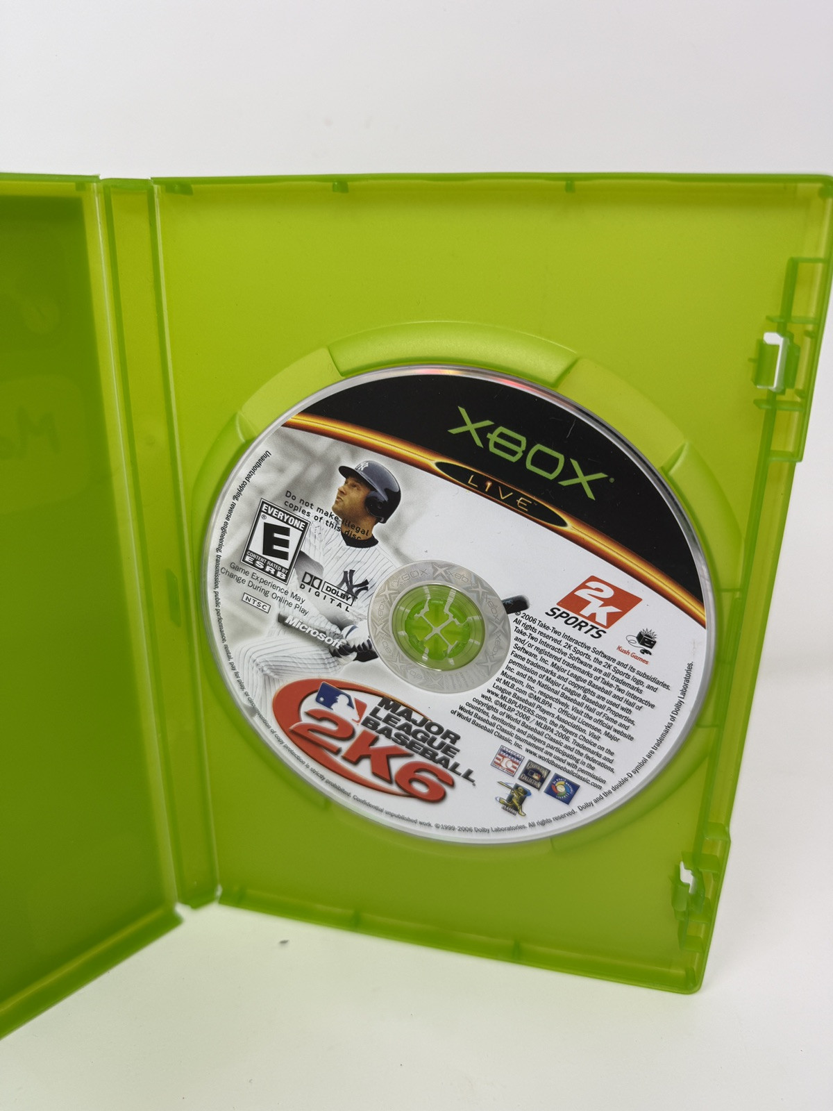 Major League Baseball 2K6 for Microsoft Xbox, Disk / Generic Case