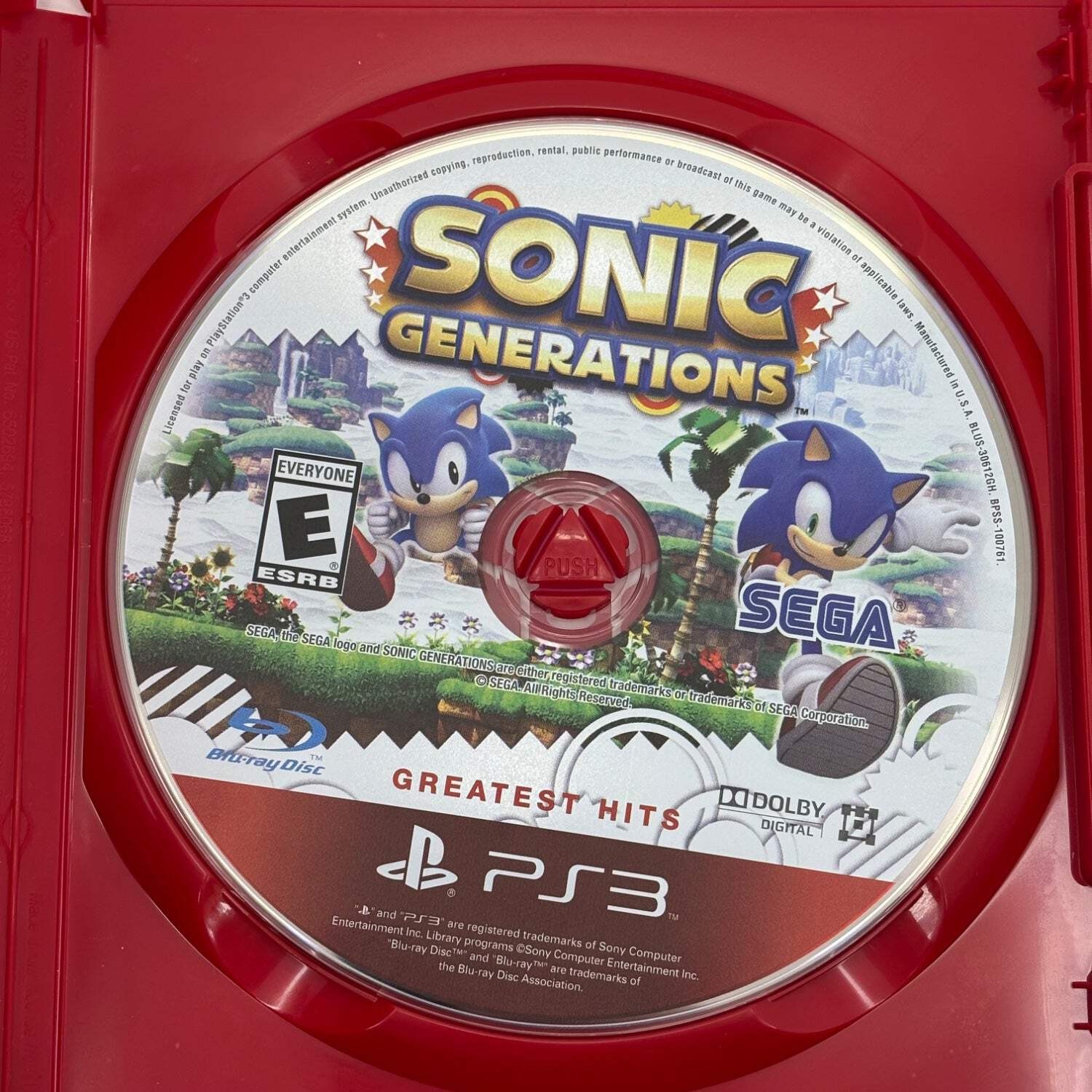 Sonic Generations [Greatest Hits] (Playstation 3, 2011)