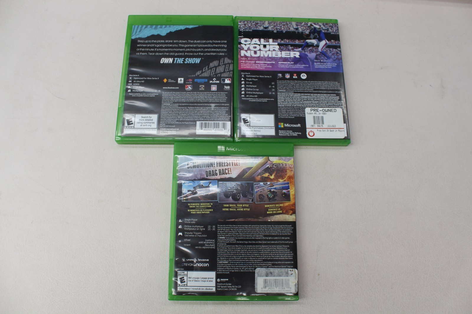 27 Assorted Microsoft XBOX (SERIES X / ONE) Games in Cases