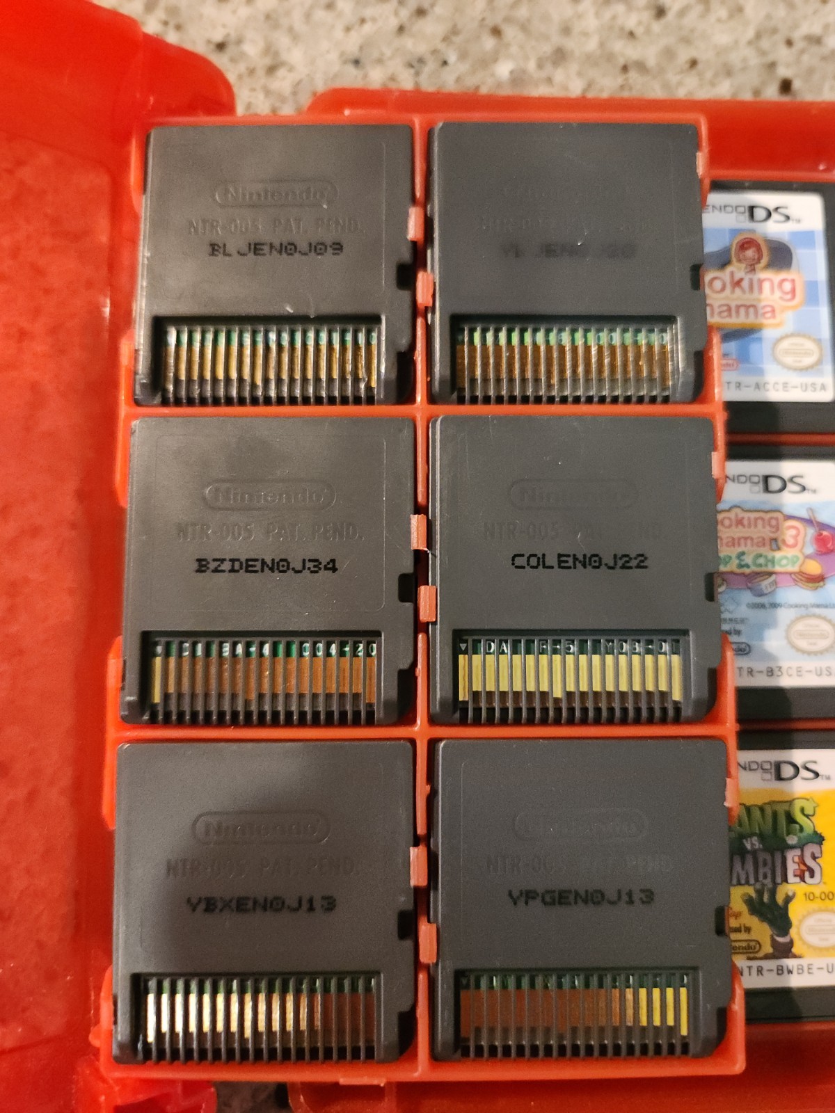HUGE LOT Nintendo DS Family/Kids Games Cooking Mama Plants Vs Zombies Loose Cart