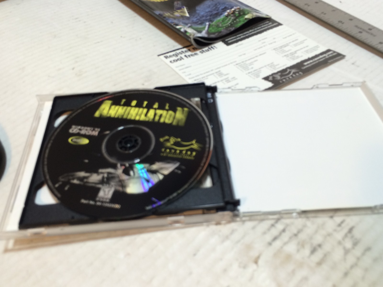 1997 Total Annihilation Big Box PC Computer Game Cavedog Windows 95