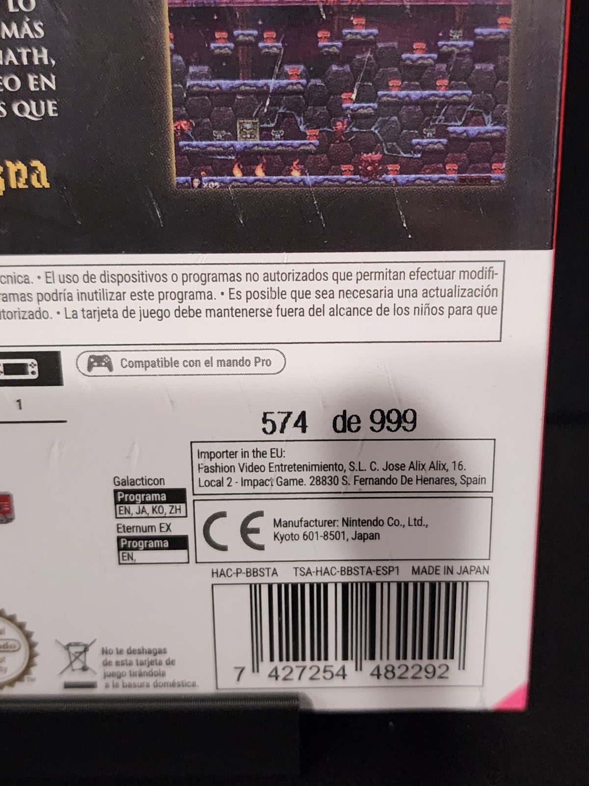 OneLove Games Galacticon + Eternum EX Nintendo Switch PAL PEGI 7