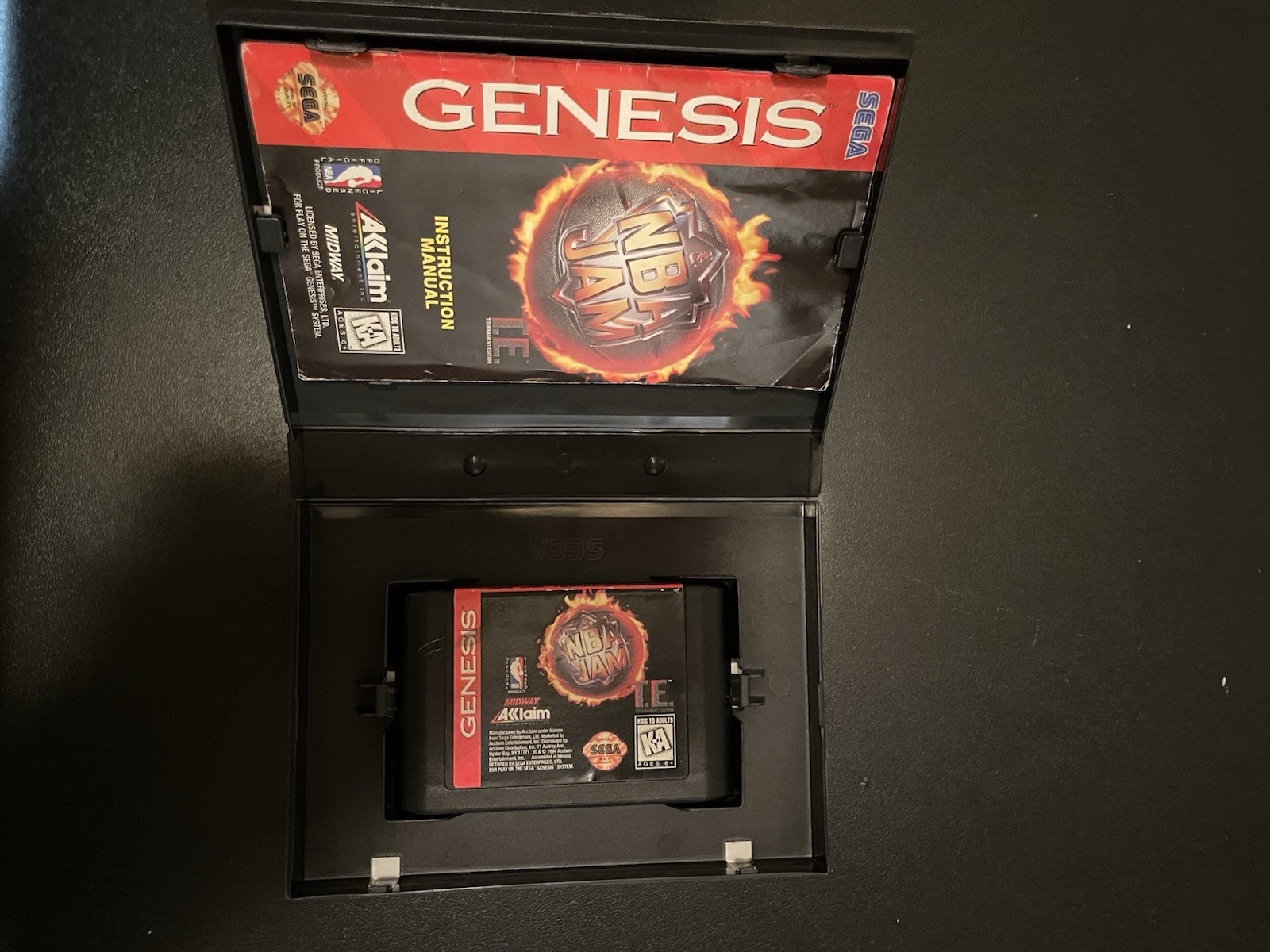 Acclaim NBA Jam T.E. (Sega Genesis) Sports Basketball Game w/ Manual