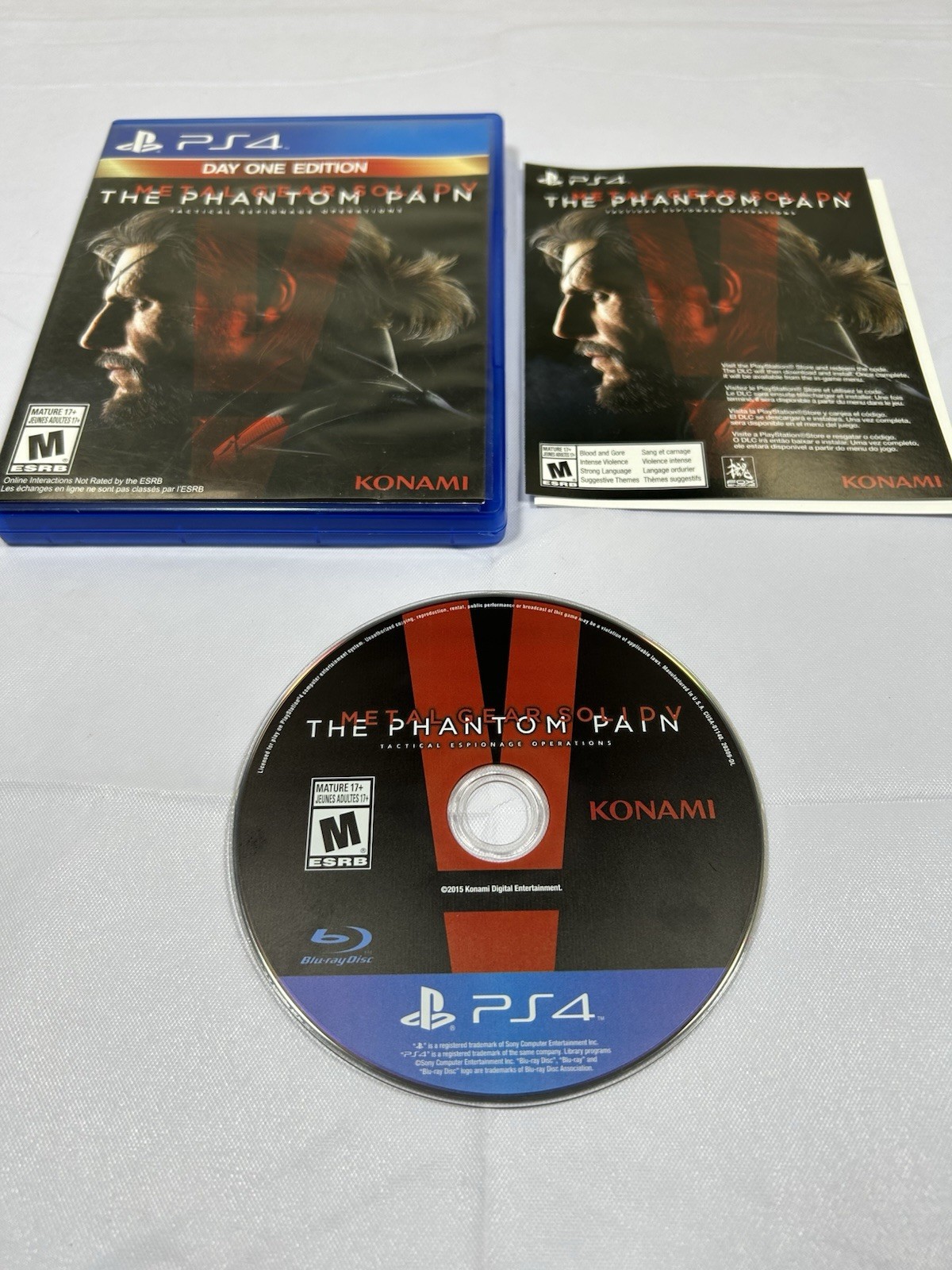 Metal Gear Solid V: The Phantom Pain (Sony PlayStation 4, 2015) Day One Edition