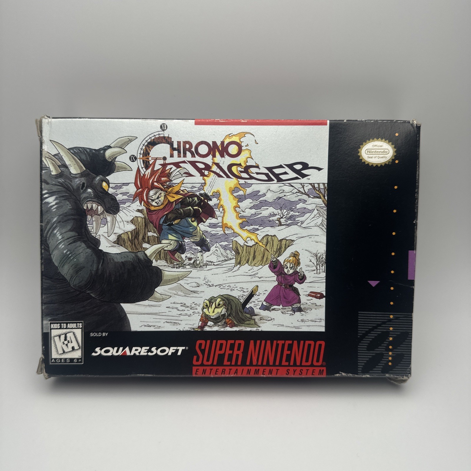 Chrono Trigger Nintendo SNES Game, Manual, Maps, Posters, Complete in Box TESTED