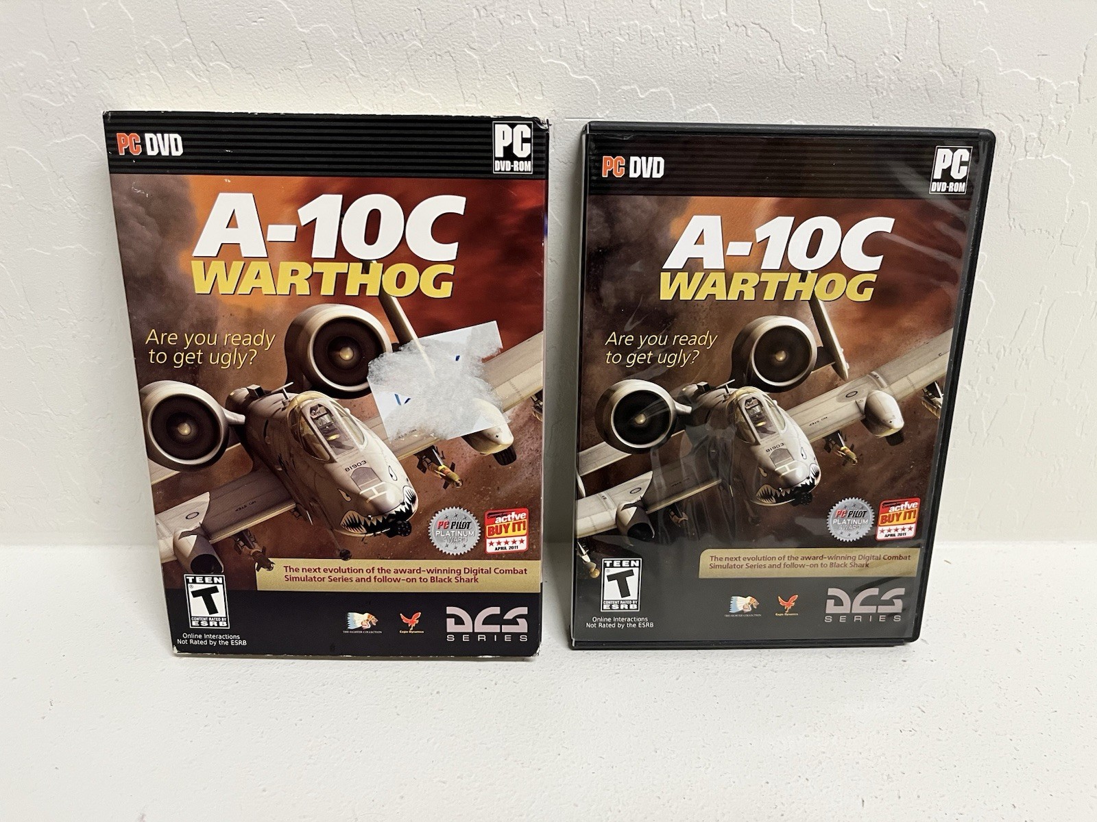 A-10C Warthog PC DVD Combat Simulator Game 2011 CIB w/ Manual, Key & Slipcover