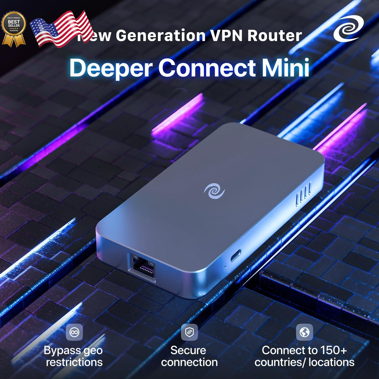 Deeper Connect Mini(2020 Version) Basic VPN Router for Home Use Simple Secure