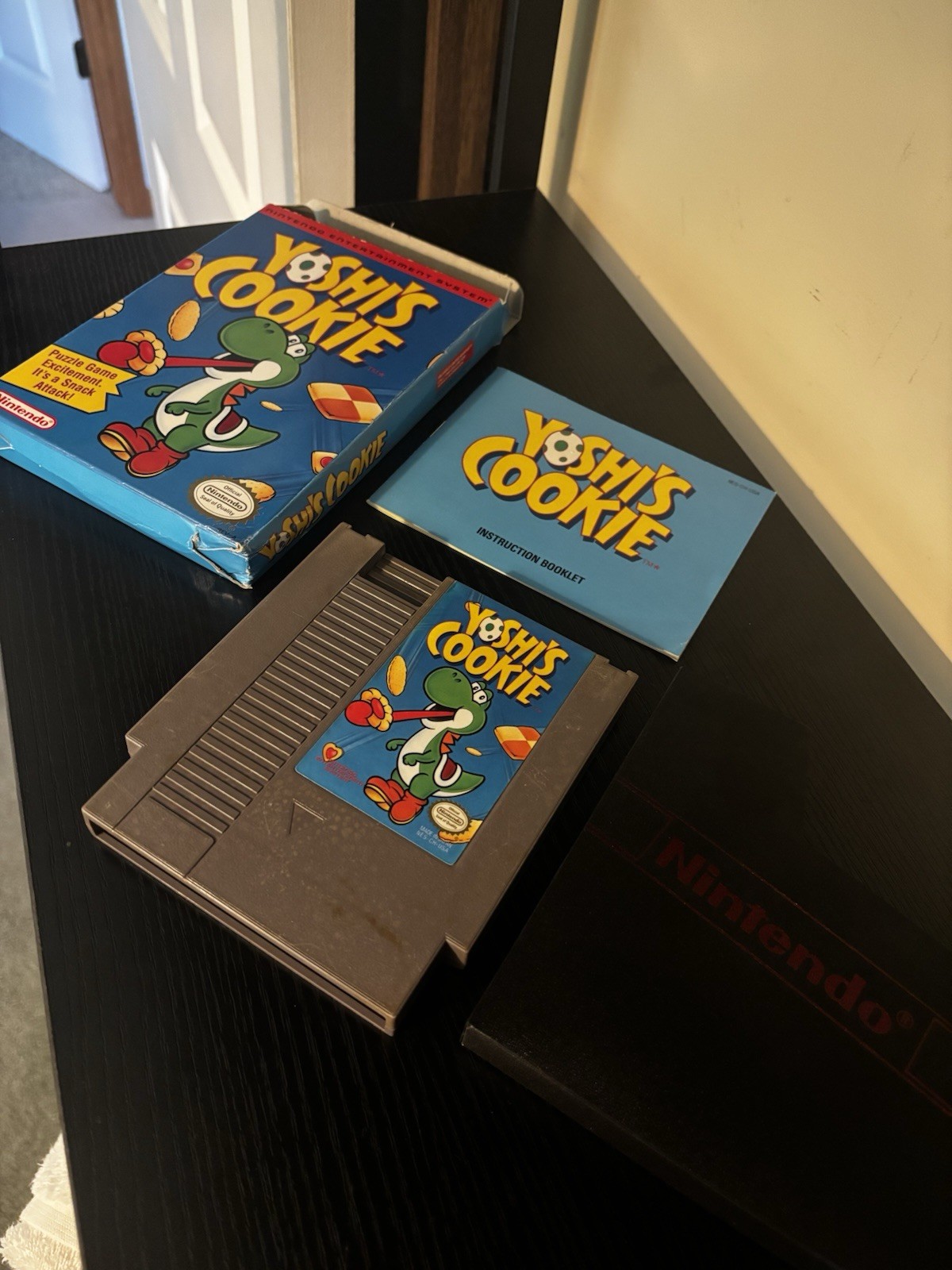 Yoshi’s Cookie Nintendo Nes Complete CIB Excellent Condition Authentic