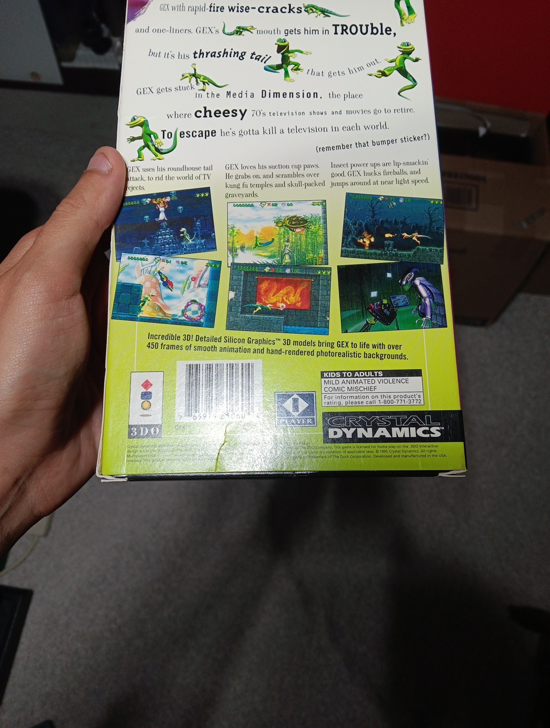 Gex (3DO, 1996) – Complete with Long Box , All Papers, VERY NICE!