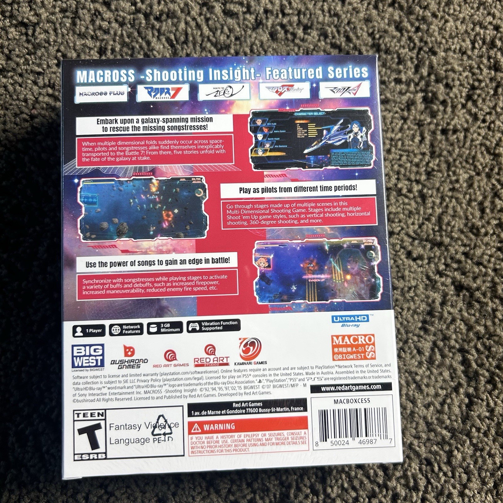 Macross Shooting Insight Collector’s Edition Playstation 5 PS5 New Sealed US Ver