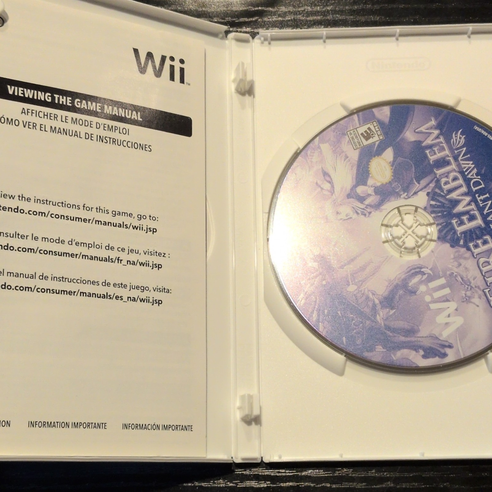 Nintendo Fire Emblem: Radiant Dawn Wii Disc w/ Case, Tactical RPG, Tested