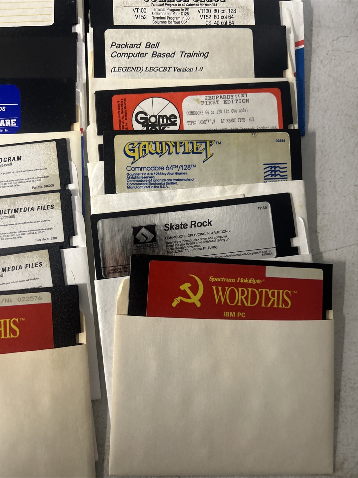 Commodore 64 Floppy Disks With Games Selling As Is for Blank Disk LOT Of 60
