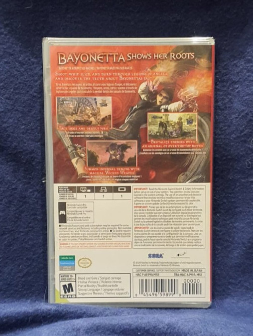 Bayonetta 1 Switch Physical Edition Eng cover