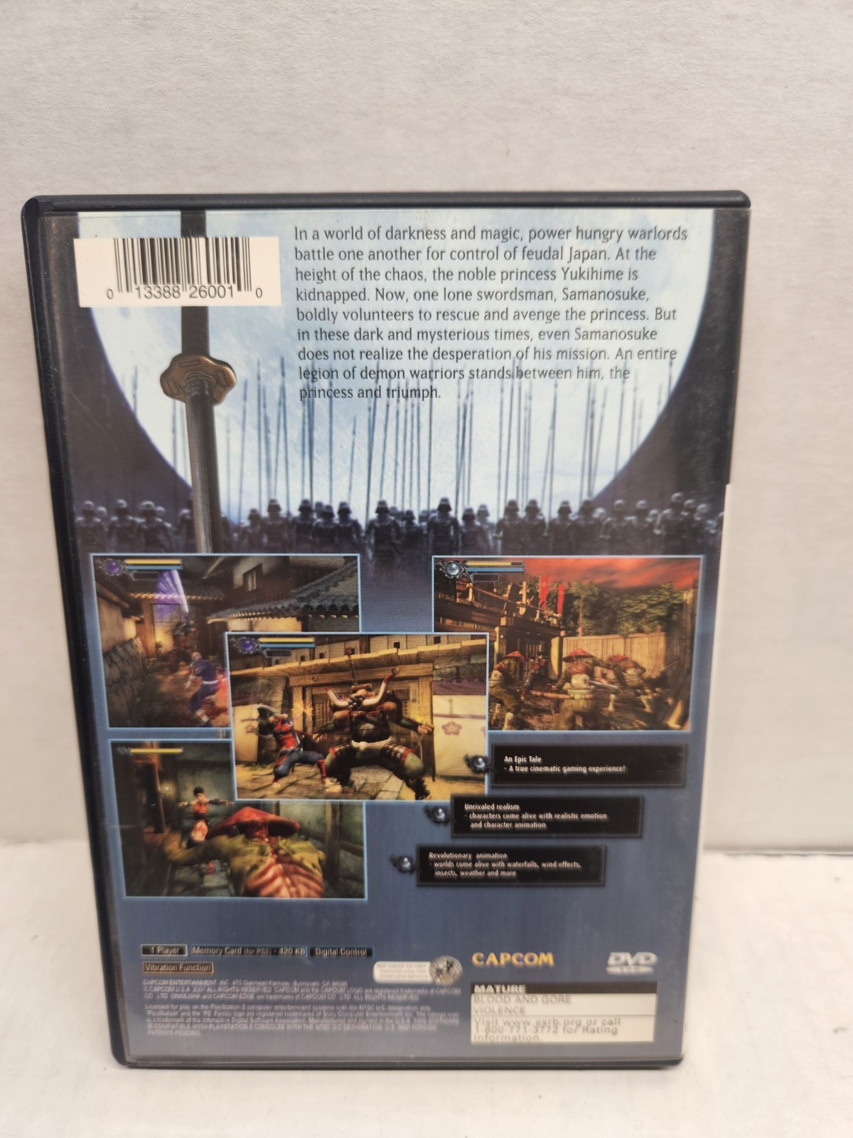 Onimusha Warlord Video Game for Sony Playstation 2