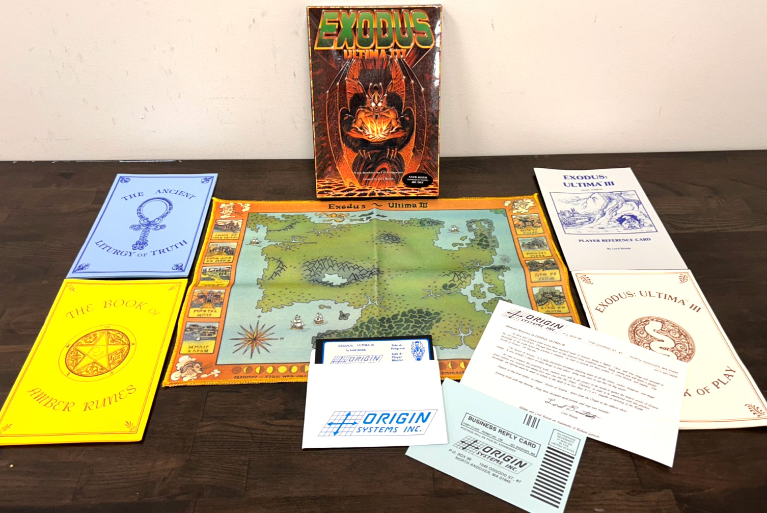 Origin Systems – Ultima III: Exodus Atari 400/800 48K Disk – COMPLETE! VG+/EX!