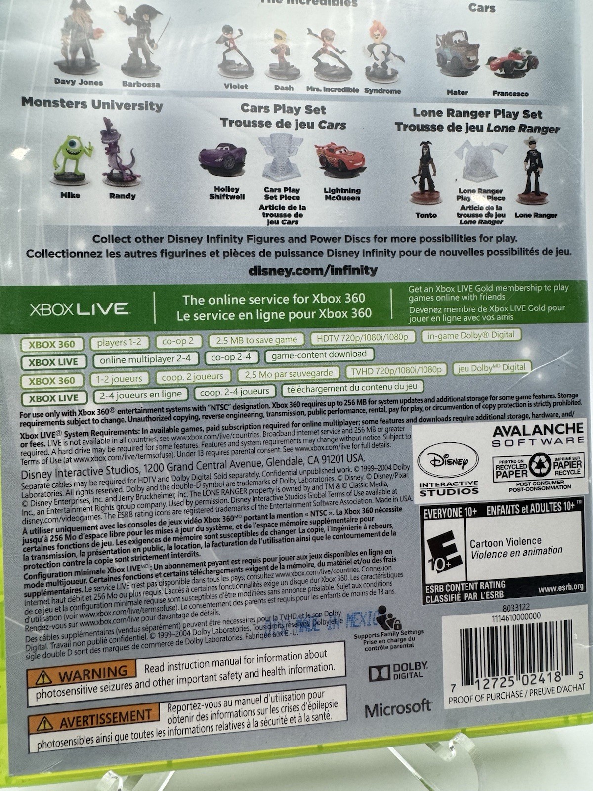 Disney Infinity and Disney Infinity 2.0 Bundle for Xbox 360 ~ Tested and Working