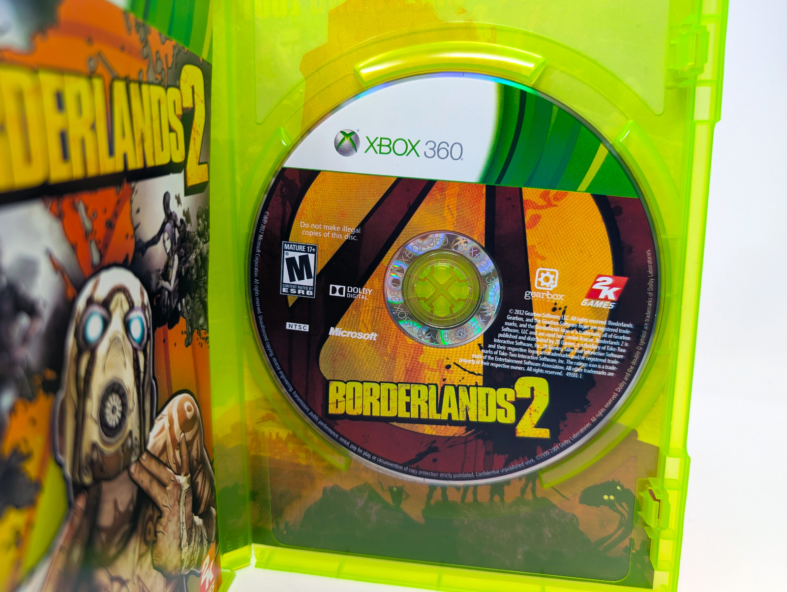 Borderlands 2 Xbox 360 Physical Disc Game with Original Case & Manual Tested