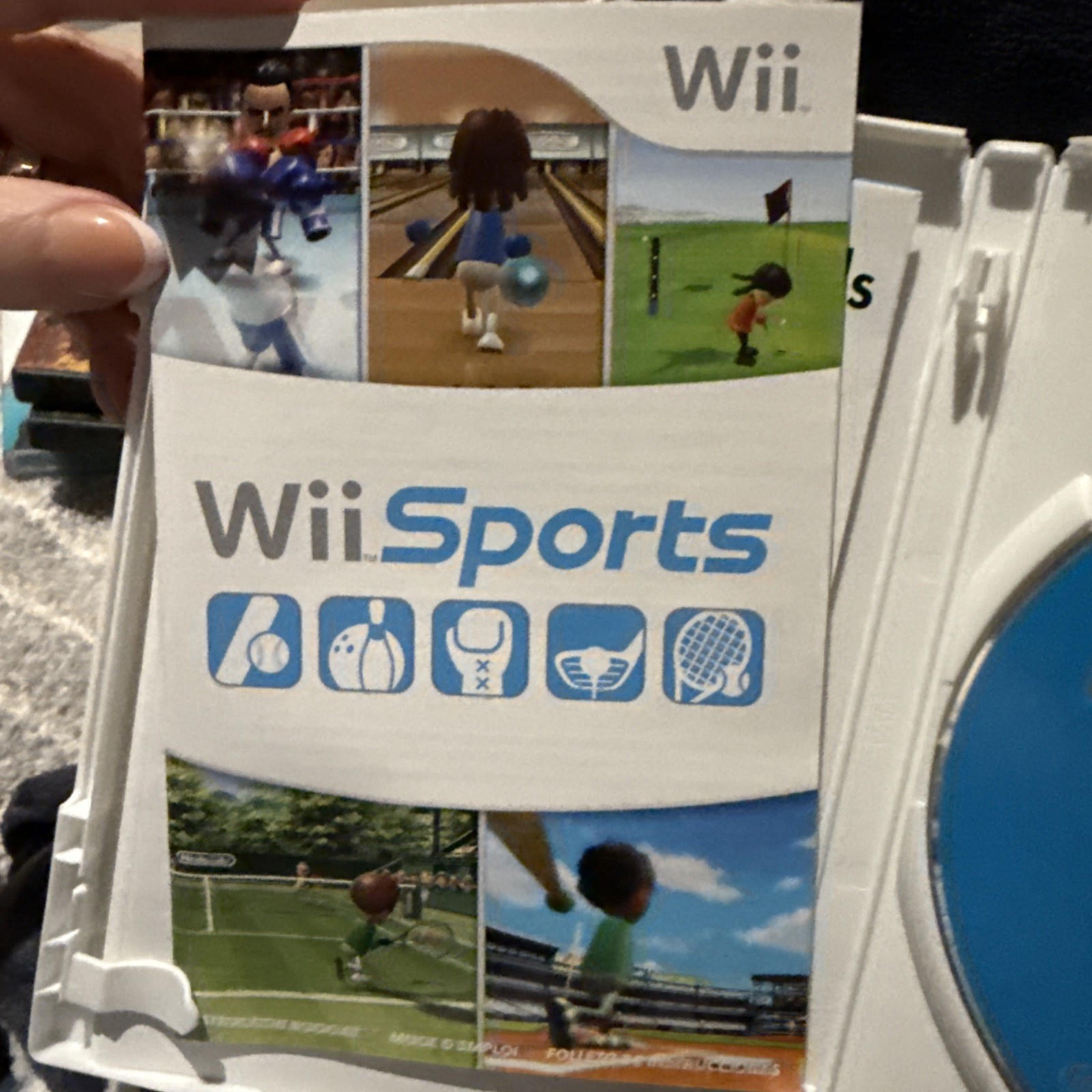 Wii Sports Nintendo Selects Edition w/ Hard Case Manual Inserts Complete