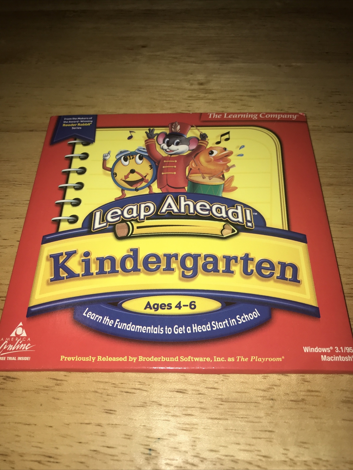 Leap Ahead Kindergarten 4-6 PC Slip Cover and Working Game