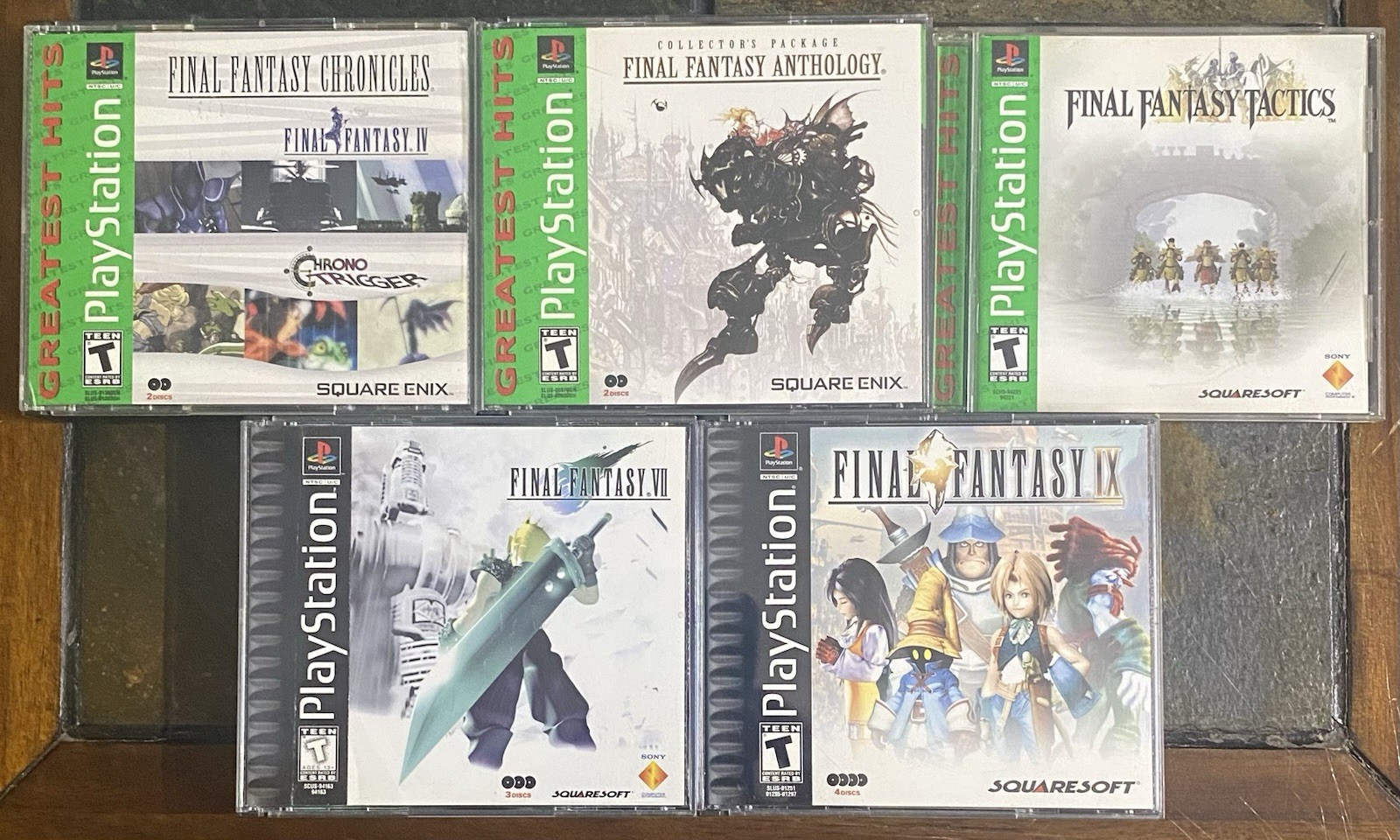 FINAL FANTASY games PlayStation 1/PS1, Bundle of 5 Games Very Good Condition