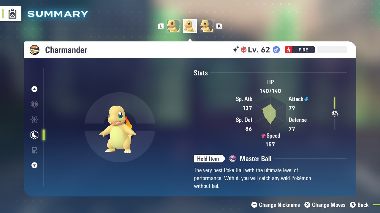 ✨Shiny Alpha Charmander 6IV – Max EVs- Pokemon Legends ZA – FREE Masterball