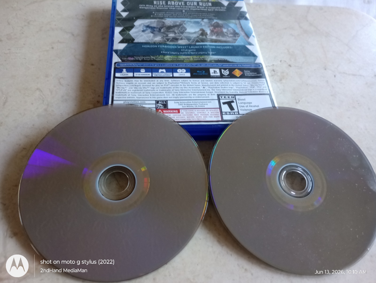 PLAYSTATION 4 HORIZON FORBIDDEN WEST LAUNCH EDITION PS4 DISC VIDEO GAME