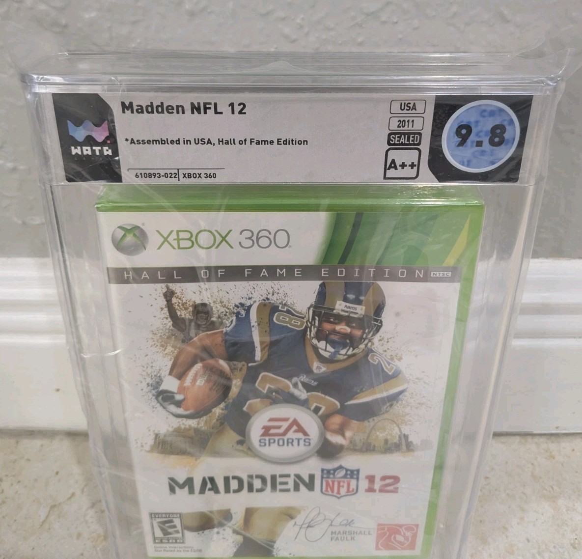 Madden NFL 12 Xbox 360 Hall Of Fame Edition New Sealed Graded WATA 9.8 A++