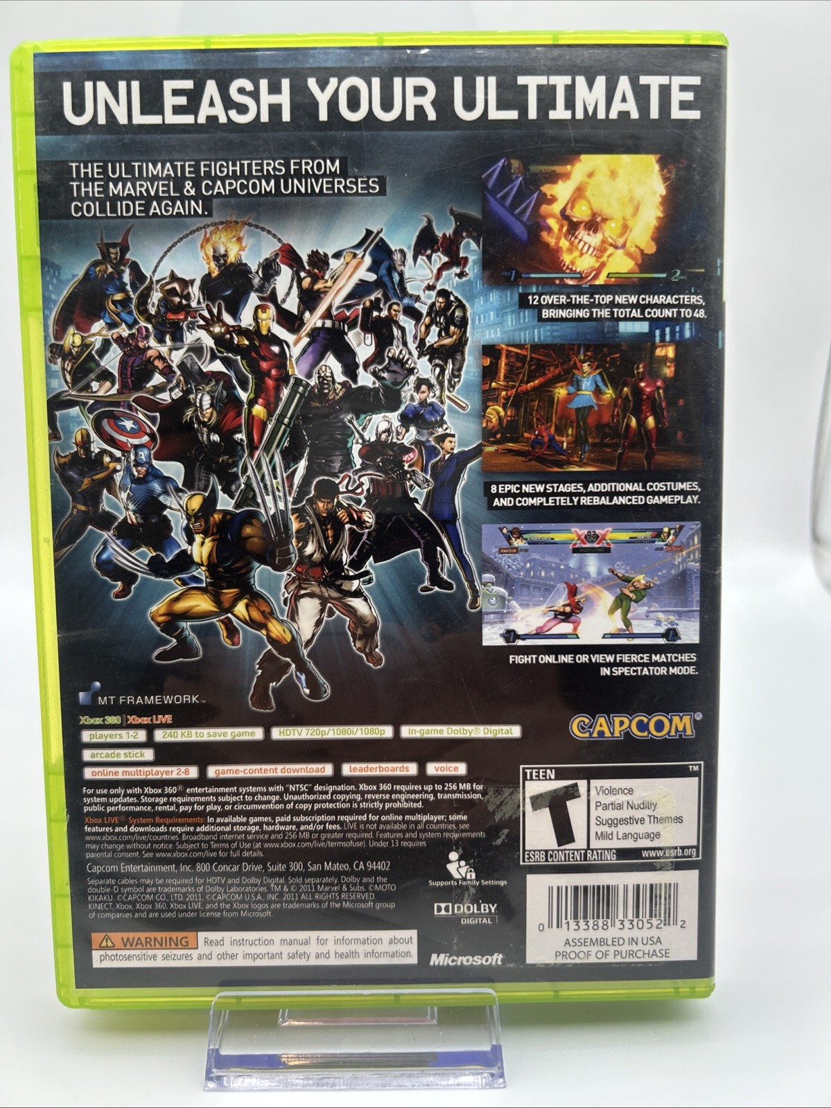 Ultimate Marvel Vs Capcom 3 (Xbox 360) CIB COMPLETE Tested Fast Shipping