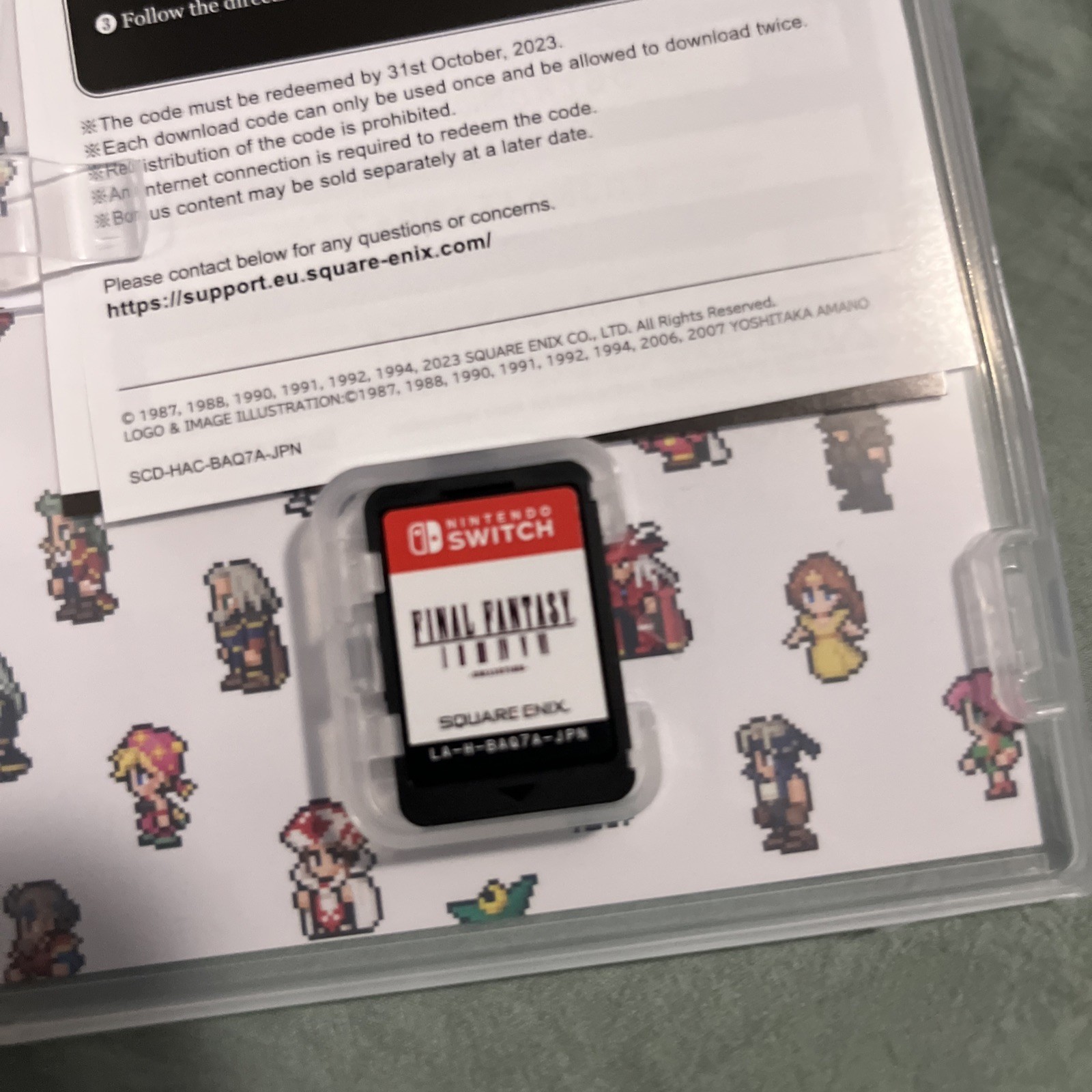 Final Fantasy 1-6 Pixel Remastered Game for Nintendo Switch Import
