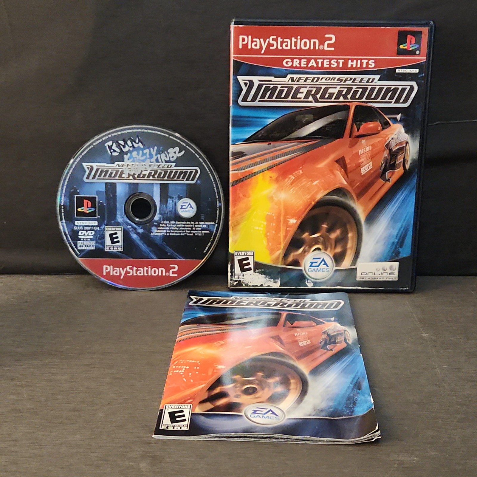 Need For Speed Underground PlayStation 2 PS2 Game CIB Complete Greatest Hits