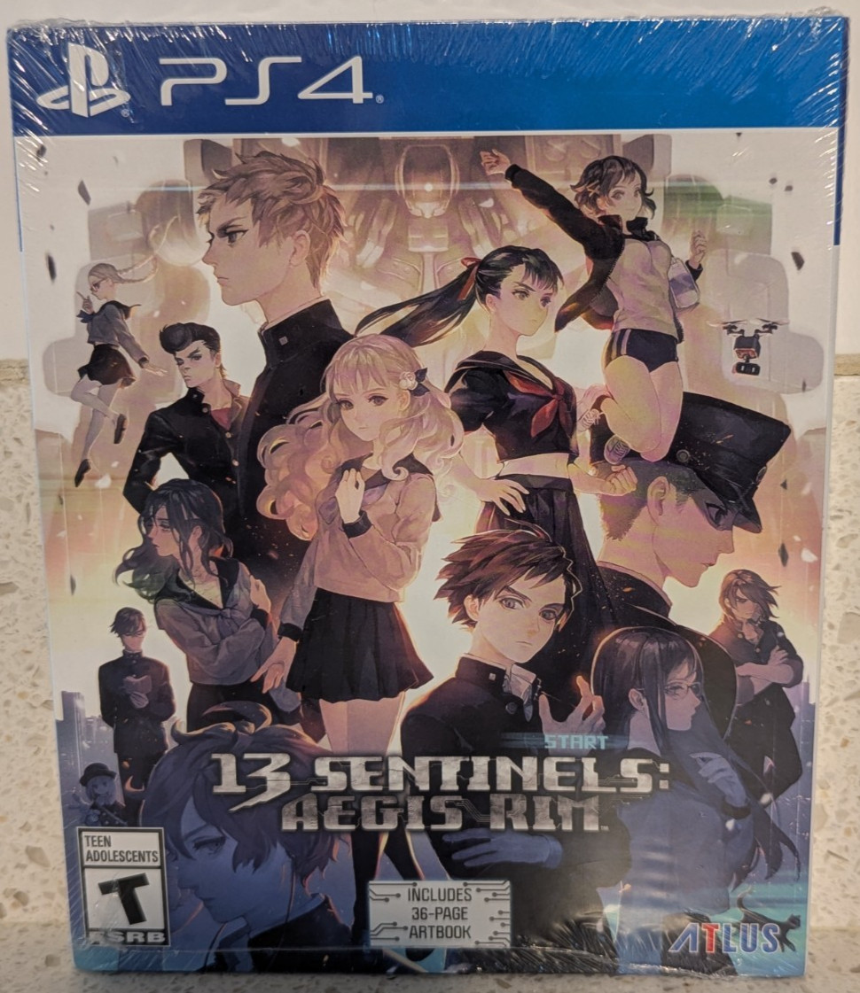 13 Sentinels Aegis Rim PS4 Factory Sealed Includes 36 Page Artbook Atlus