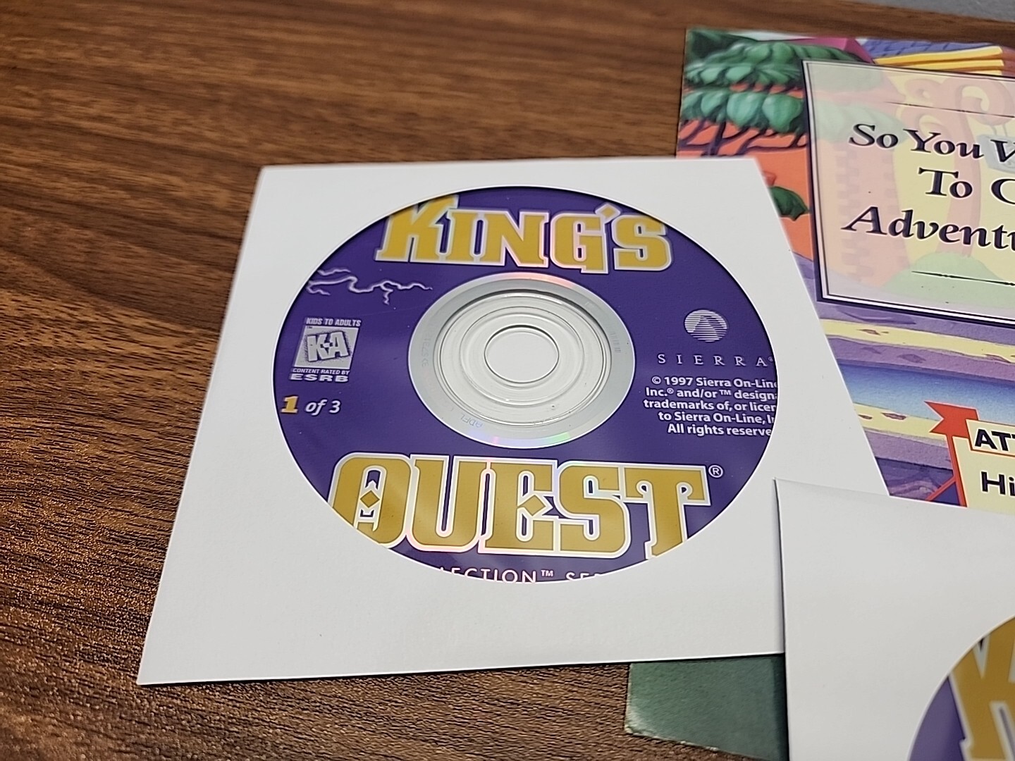 King’s Quest Collection Series PC Game w/ Insert 1997 Sierra, No Box ~Acceptable
