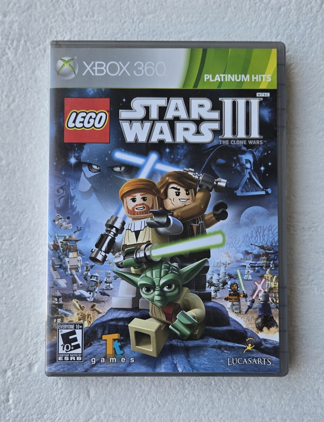 LEGO Star Wars III: The Clone Wars (Xbox 360, 2011) Video Game Pre-owned Tested