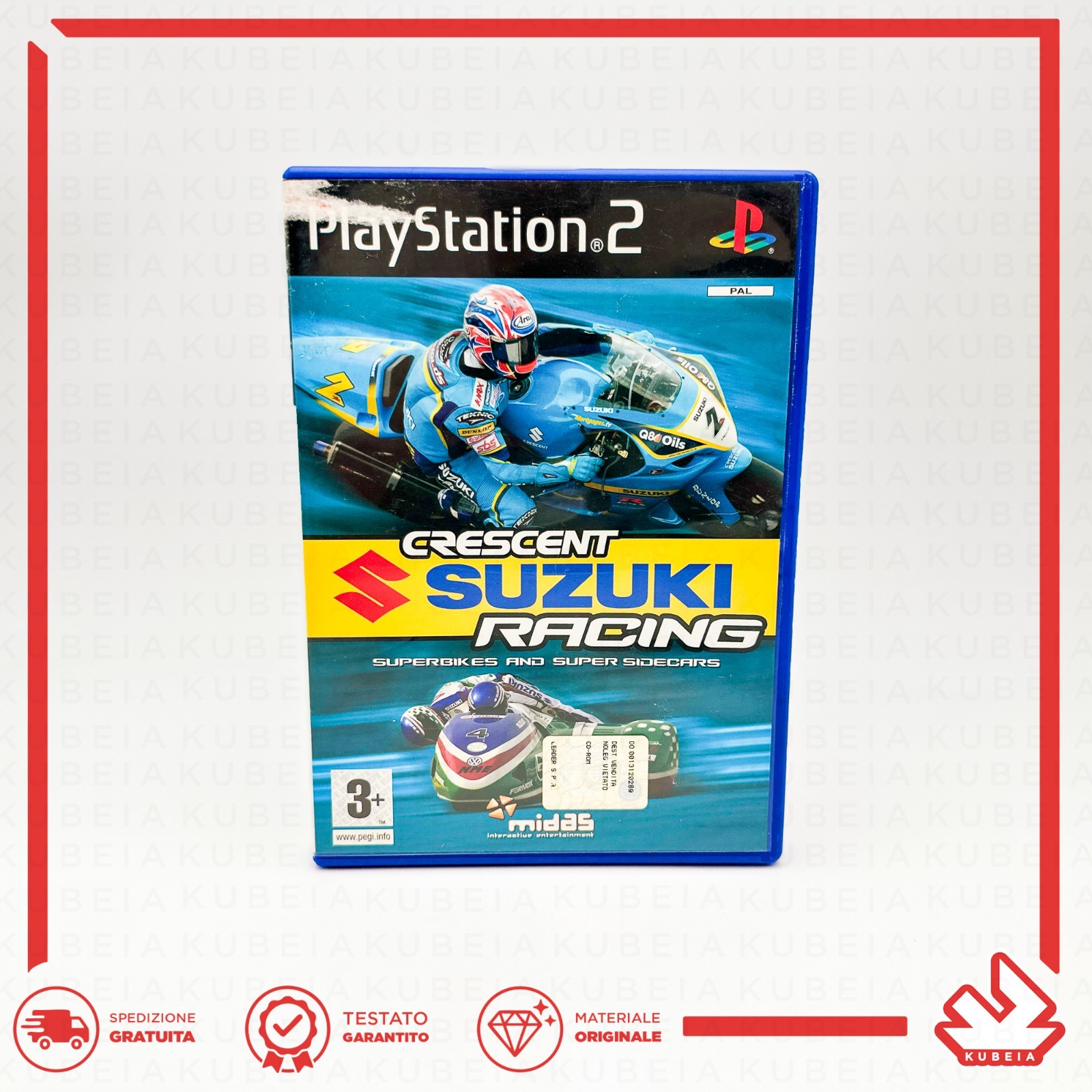 CRESCENT SUZUKI RACING SUPERBIKE MIDAS – ITALIAN – SONY PLAYSTATION 2 PS2 PAL