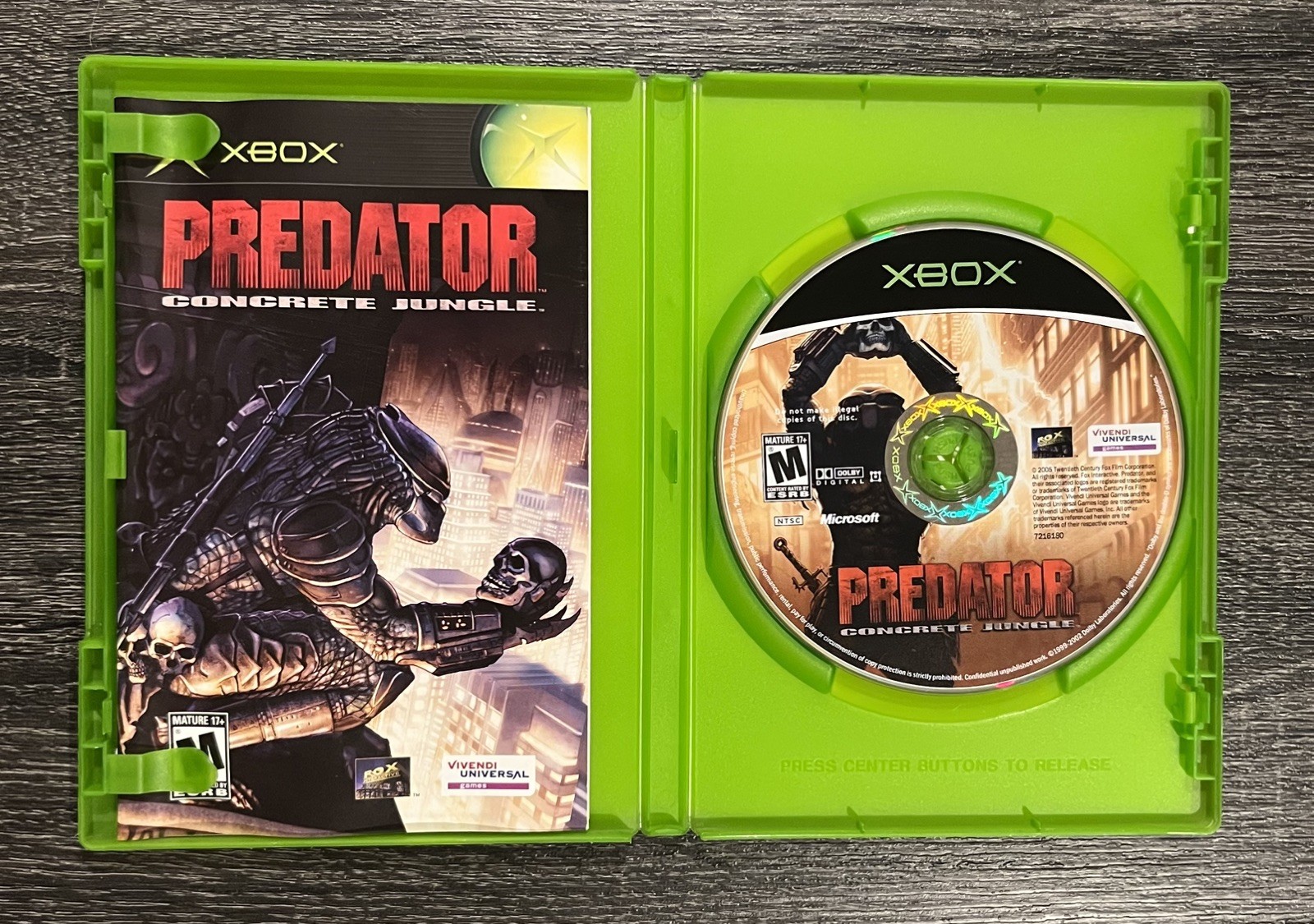Predator: Concrete Jungle (Microsoft Xbox, 2005) Complete – Tested & Working!